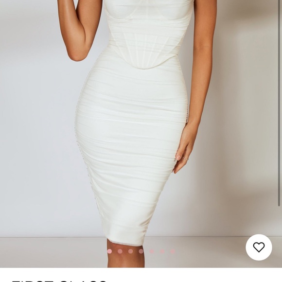 Oh Polly White Corset Dress - Picture 5 of 6